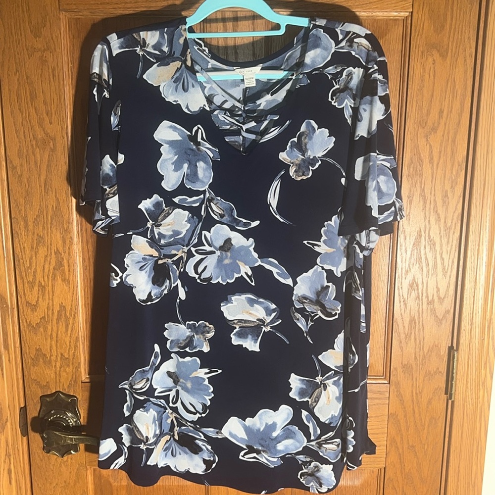 Crisscross across front bodice